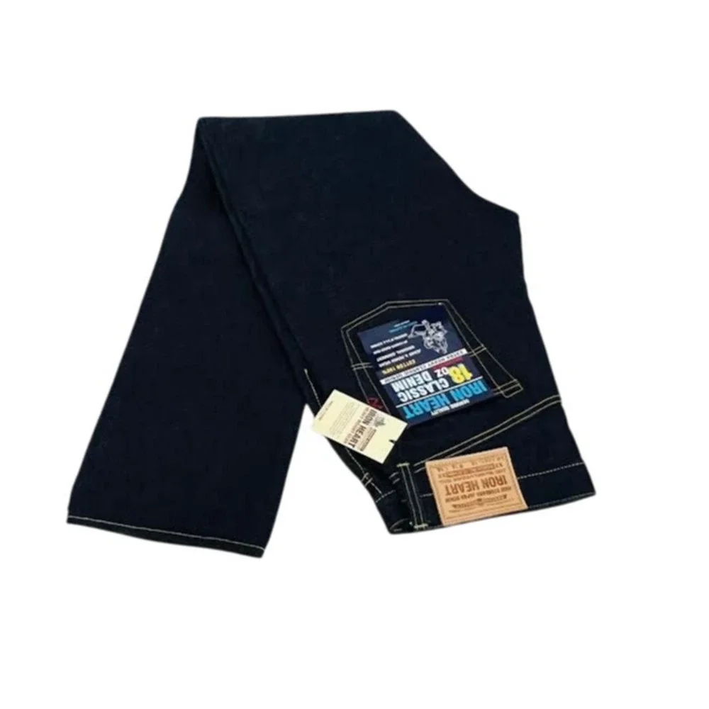 NWT! Iron Heart IH-888S-18 High Rise Tapered Denim 44W x 36L - Picture 8 of 13